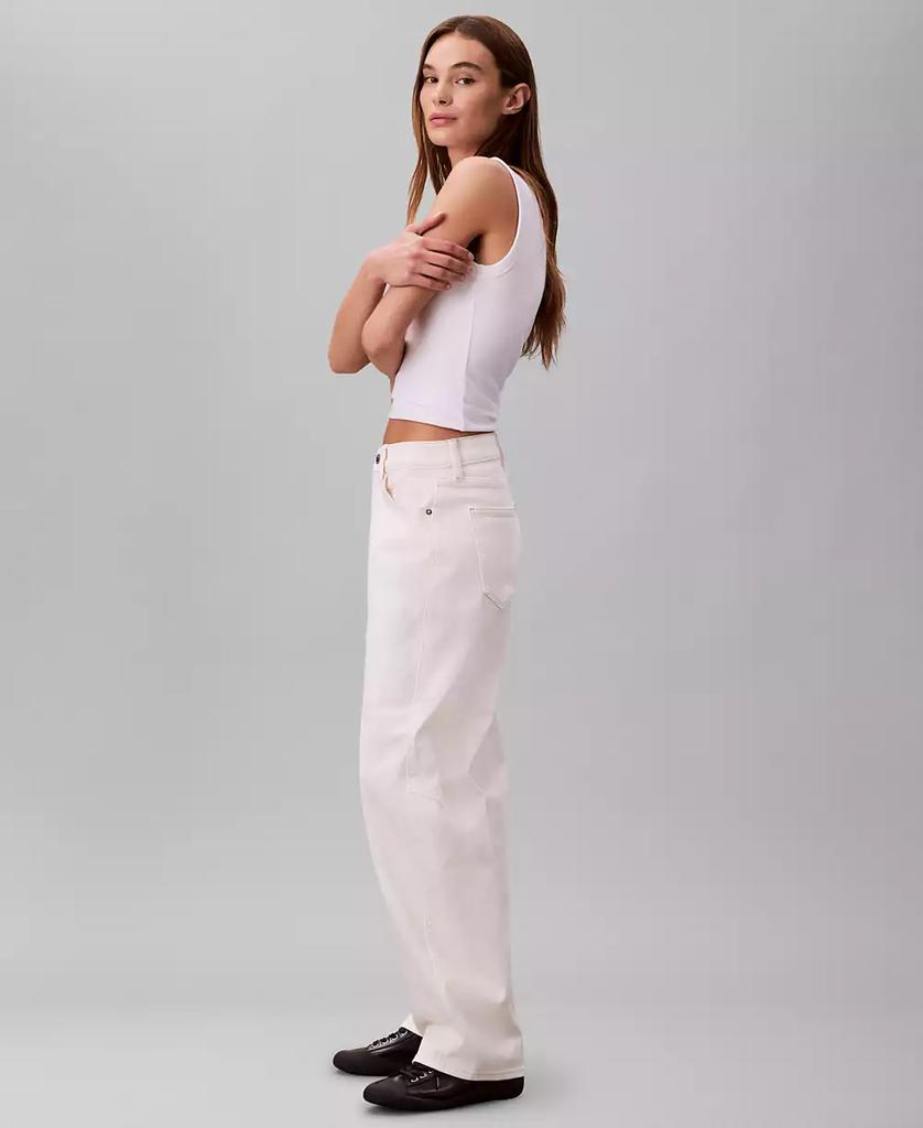 Calvin Klein Women's Seamed High-Rise Barrel Jeans