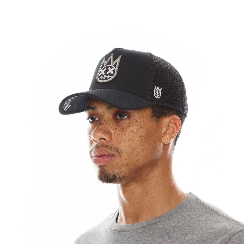 Cult Of Individuality Clean Logo Mesh Back Trucker Curved Visor In Black ONE SIZE ONLY 2