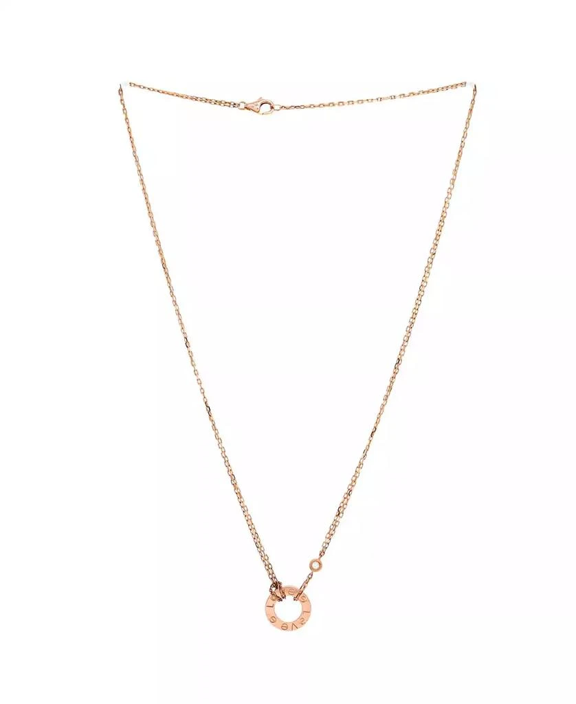 Cartier 2 Diamonds Love Pendant Necklace 3