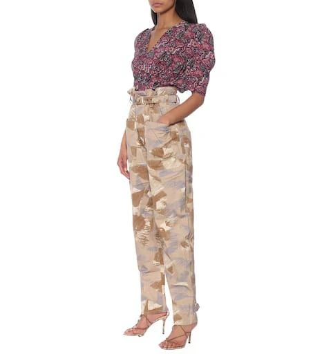 Isabel Marant Iona high-rise cotton-blend pants 2