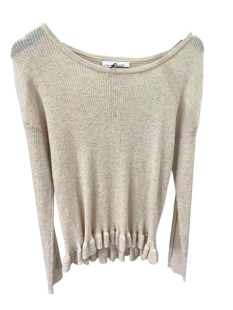 Red Haute Red Haute - Women's Ruffle Hem Crew Neck Top