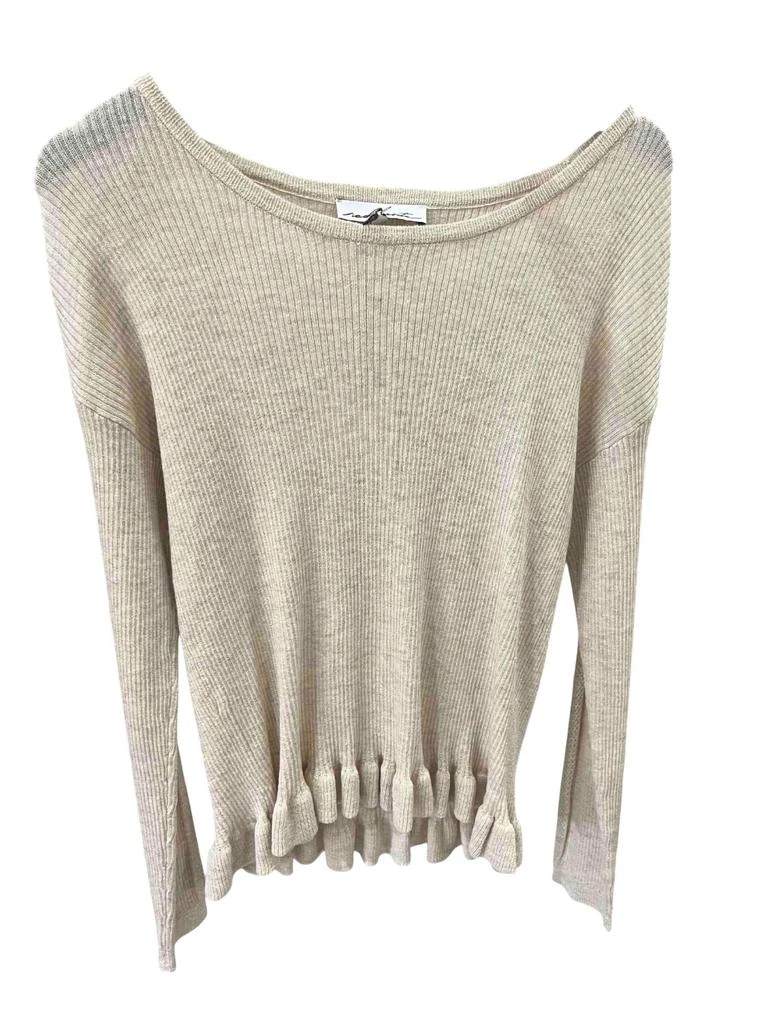Red Haute Red Haute - Women's Ruffle Hem Crew Neck Top 1