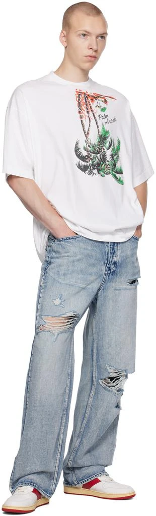 Rhude White & Red Rhecess Low Sneakers 5