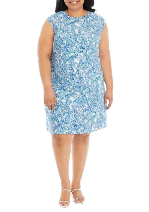 JONES NEW YORK New York Plus Size Sleeveless Linen Swing Dress 1