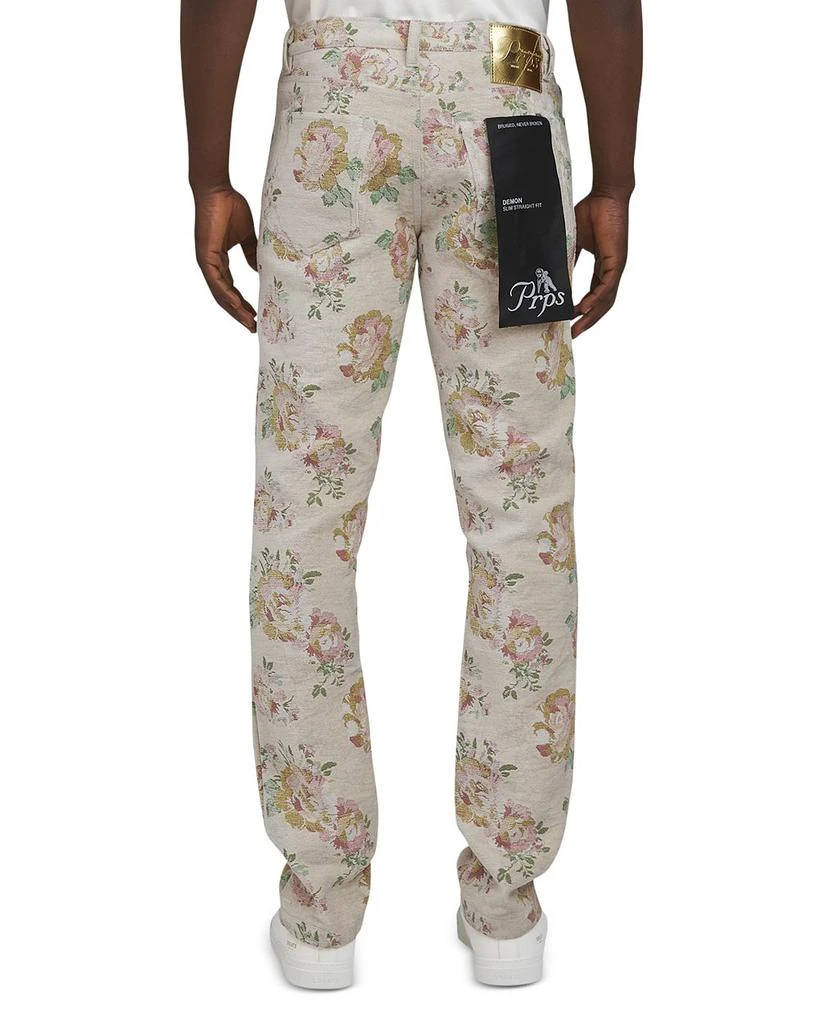 Prps Goods & Co Prim Rose Floral Pattern Slim Straight Fit Pants 2