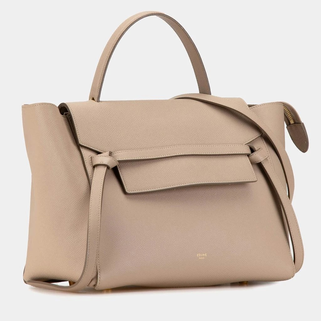 Celine Celine Light Taupe Grained Calfskin Micro Belt Bag  2