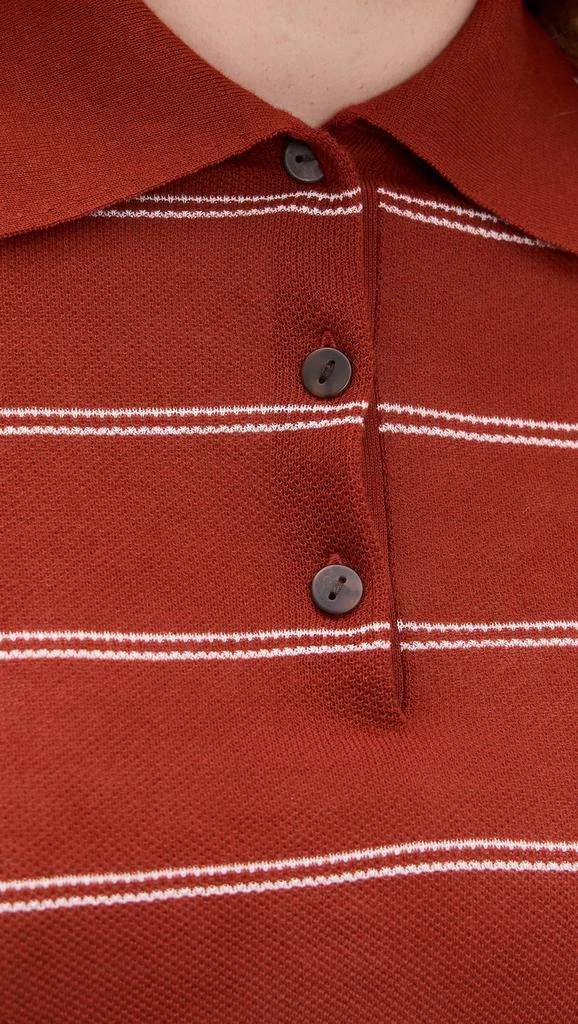 Vince Striped Pique Polo 5
