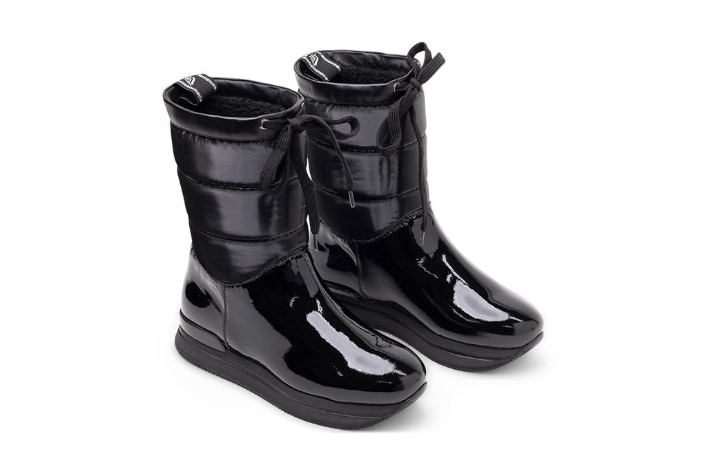 hogan Hogan Restyling Padded Boots in BLACK