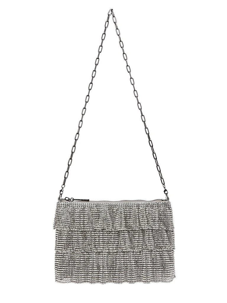 Whiting & Davis Chloe Brass Mesh Crossbody Bag 1