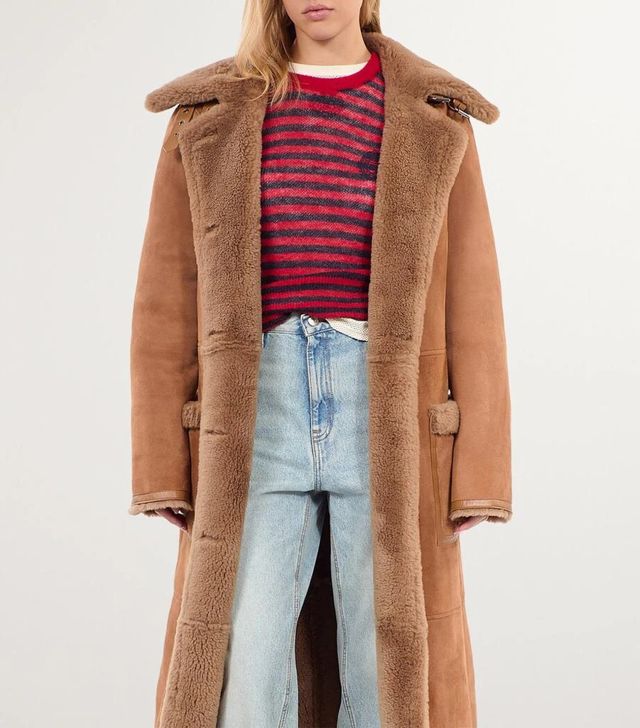 The Kooples Suede-Shearling Coat 3