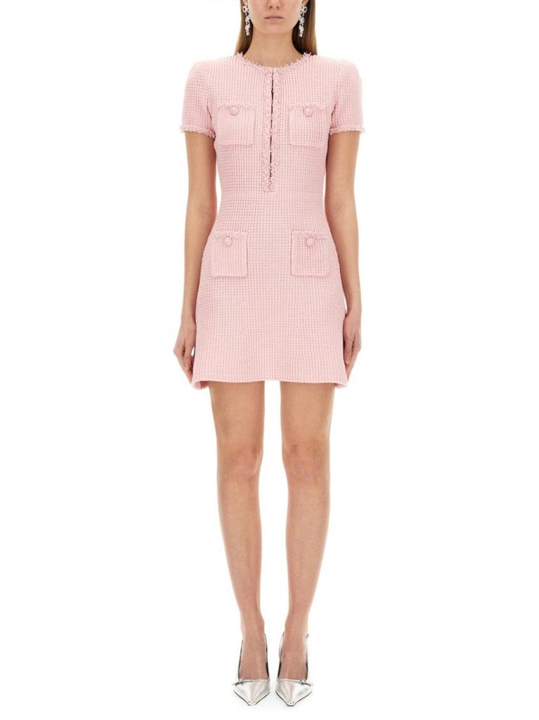 オールインワン・サロペット Self-Portrait Pink Guipure Lace Mini Dress With Belt Self-Portrait guipure-lace Belted Mini Dress | Pink | FARFETCH