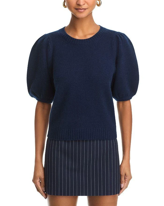 Paige Lucerne Cashmere Puff Sleeve Top 6