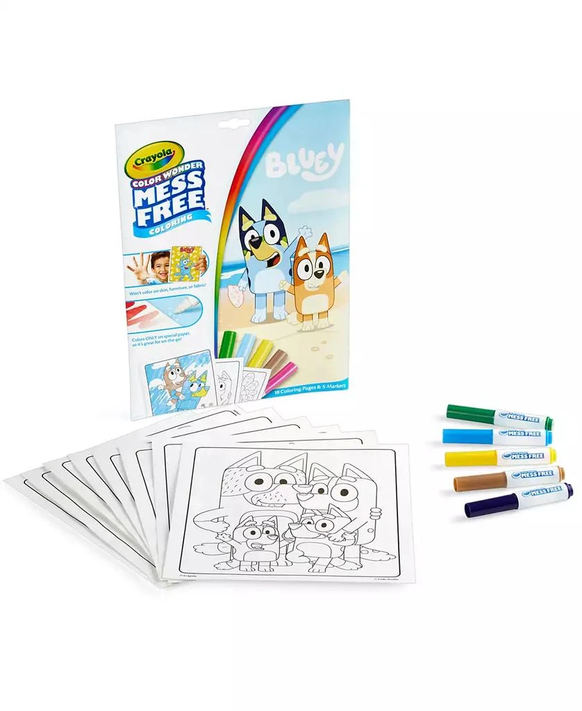 Crayola Color Wonder Bluey Coloring Pad and Markers, Pack of 2 4
