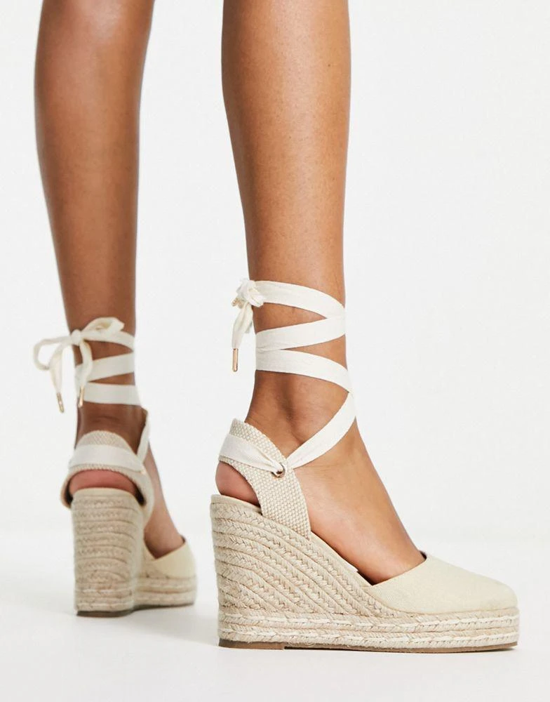 Schuh schuh Venus closed toe wedge espadrilles in natural 2
