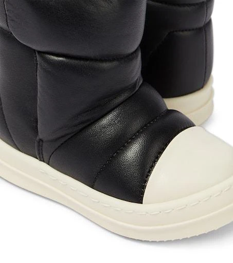 Rick Owens Kids Baby Puffer leather boots 4