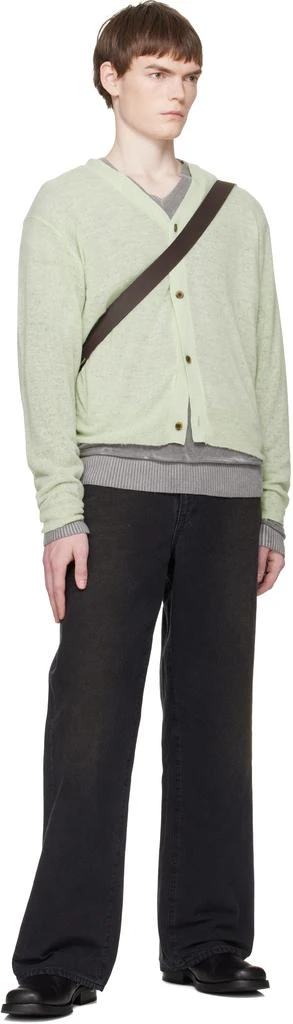 stein Black Sulfur Dyed Oxford Vintage Wide Trousers 4