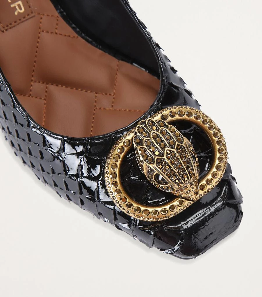 Kurt Geiger Snake-Effect Chelsea Slingback Pumps 4
