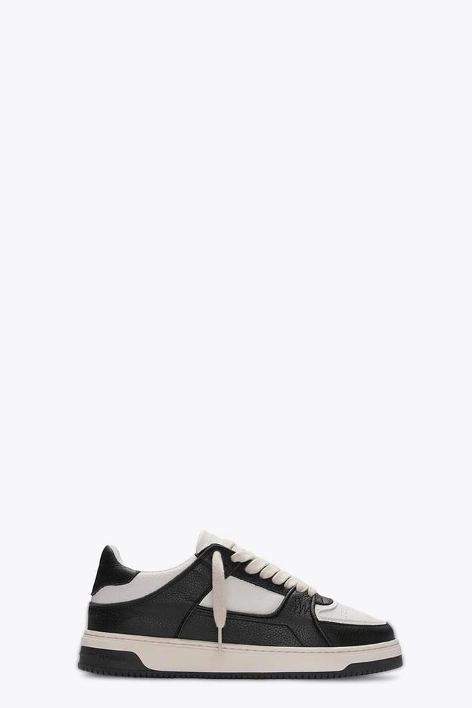 Represent Apex Off White And Black Leather Low Top Sneaker 1
