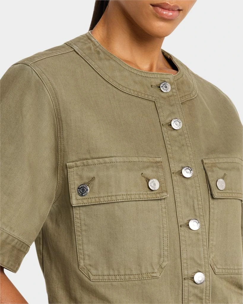 VERONICA BEARD Elias Short-Sleeve Denim Jacket 5