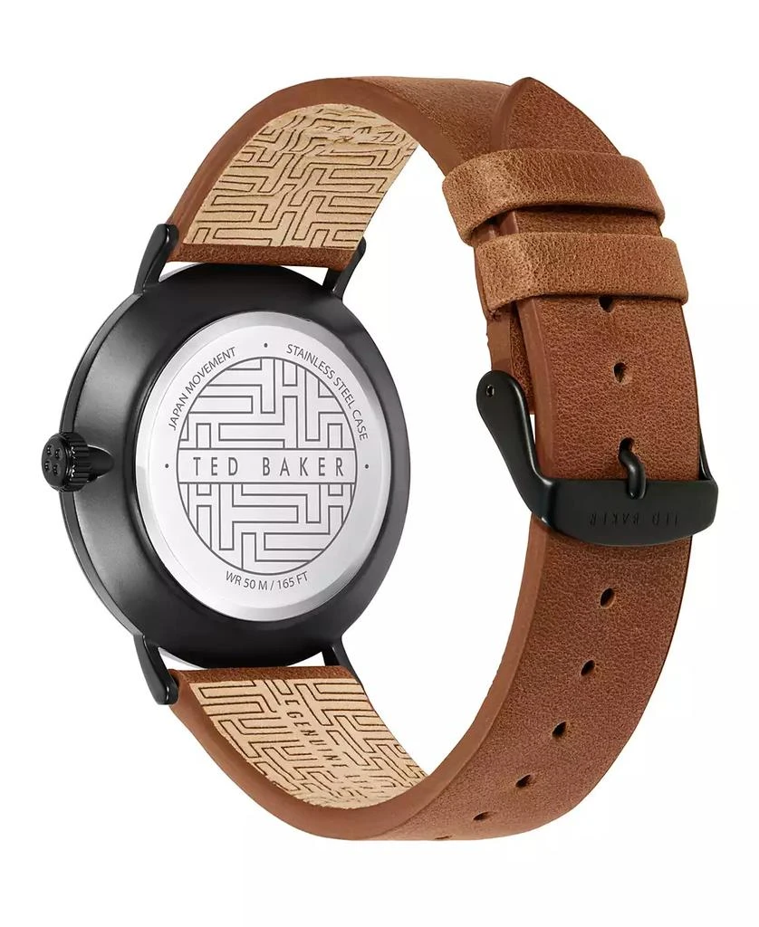Ted Baker London Men's Phylipa Tan Leather Strap Watch 43mm 2