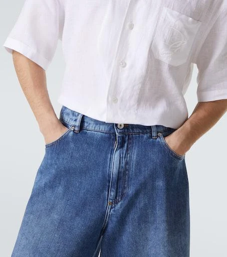 Dolce 
Gabbana Logo denim Bermuda shorts 5