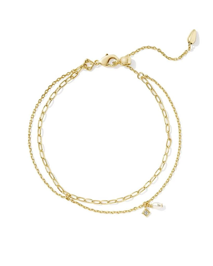 Kendra Scott Eve 14K Plated Pearl Multi Strand Bracelet
