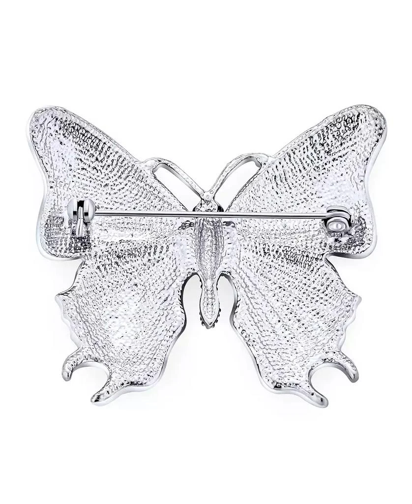 Bling Jewelry Set of 2 Yellow Blue Black Butterfly Brooch Pin Crystal Enamel Gold Plated 4