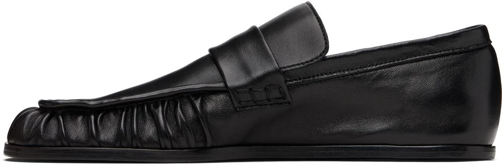 Jil Sander Black Square Toe Loafers 3