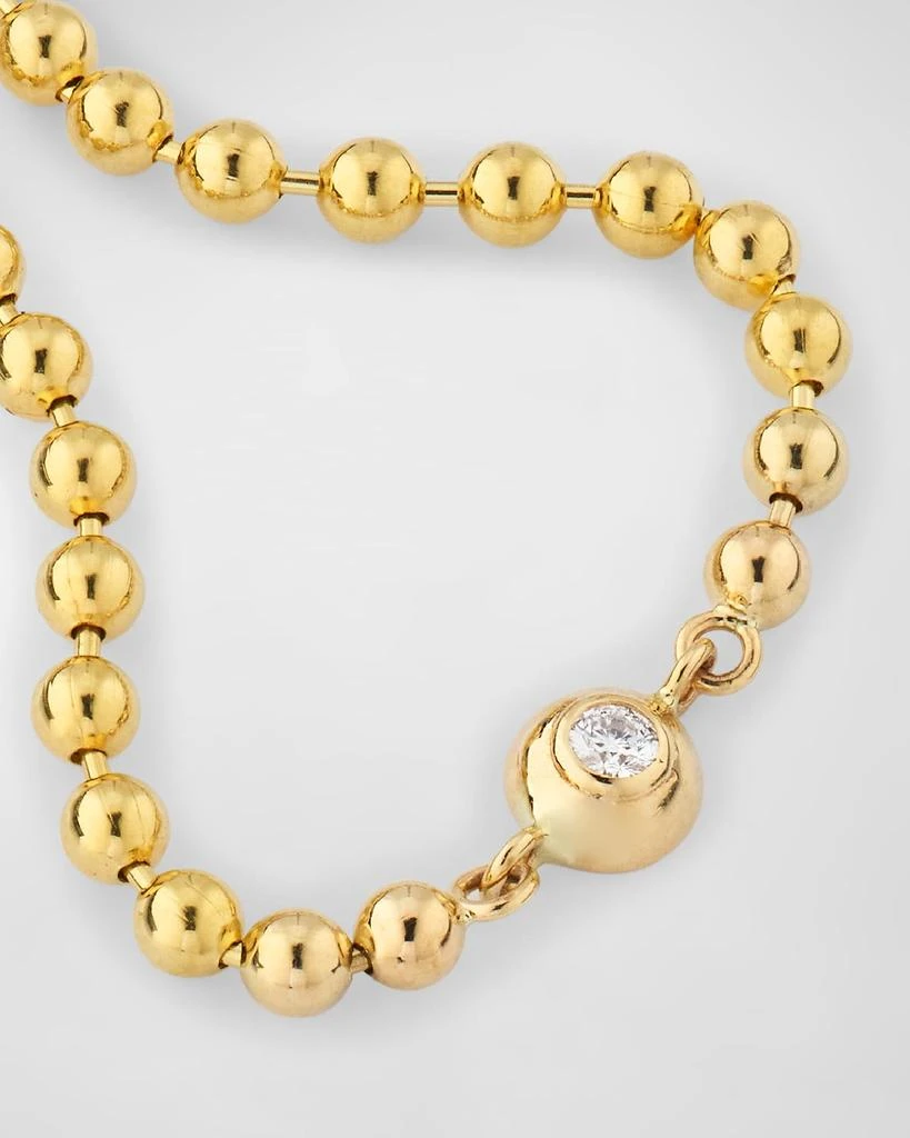 POPPY FINCH 14K Yellow Gold Bead Diamond Dome Bracelet 3