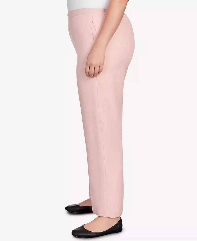 Alfred Dunner Plus Size English Garden Buckled Flat Front Waist Average Length Pants 4