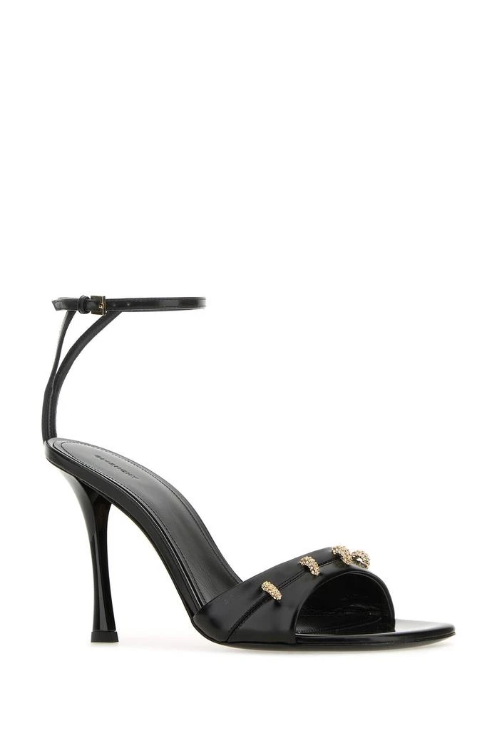 Shop Black leather Stitch sandals on Sale at BeyondStyle 