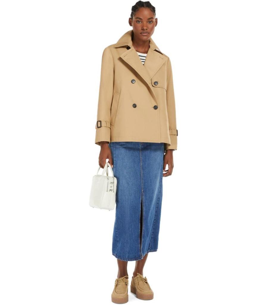 Weekend Max Mara Biglia Beige Short Trench – On Sale Now