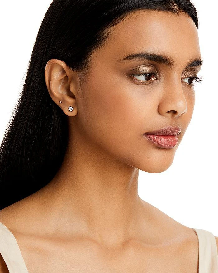 Bloomingdale's Certified Diamond Stud Earrings in 14K White Gold featuring diamonds with the De Beers Code of Origin, 1.0 ct. t.w. - Exclusive 2