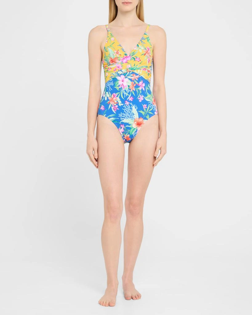 Tommy Bahama Isola Vita Twist-Front One-Piece Swimsuit 2