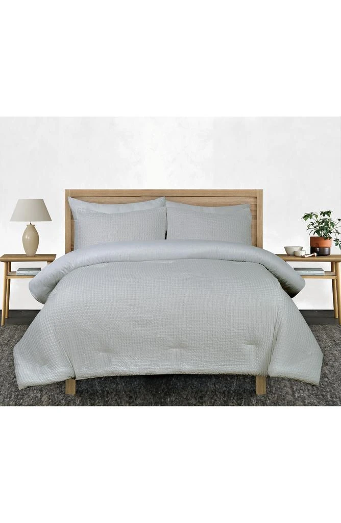 ENCHANTE 3-Piece Waffle Comforter Set 1
