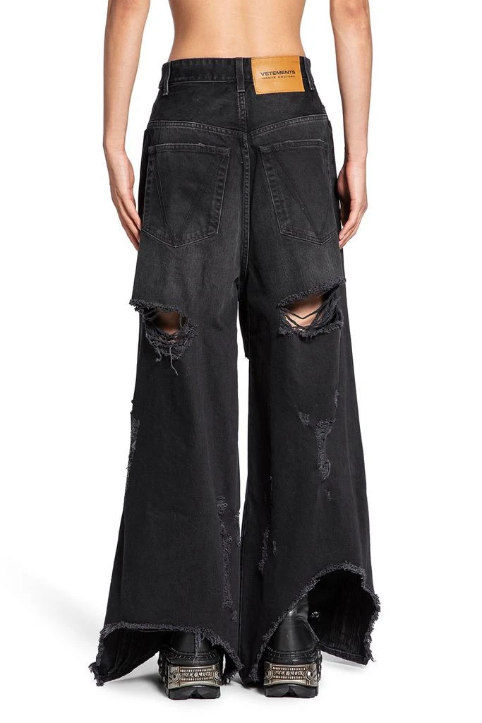 Vetements Vetements Distressed Wide Leg Jeans 2