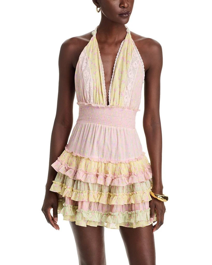 LOVESHACKFANCY Quintelle Ruffle Mini Dress 1