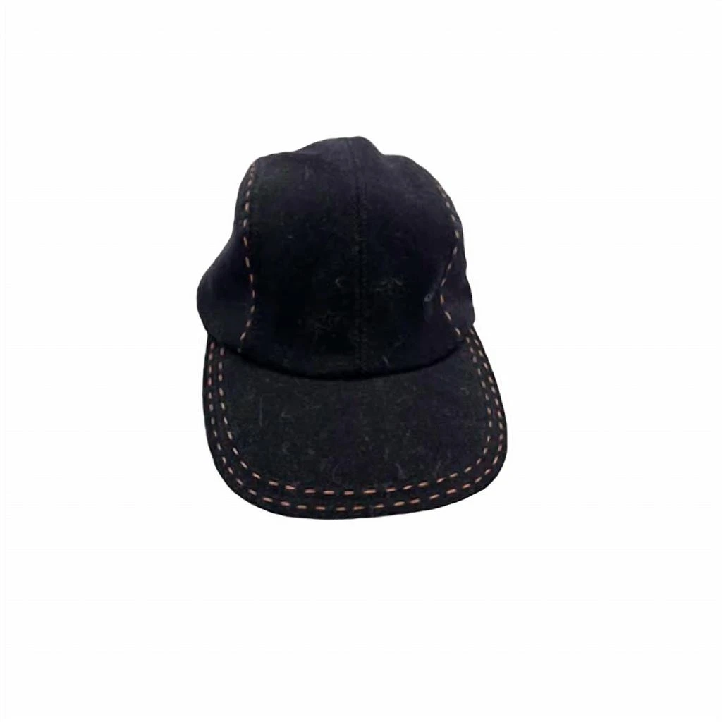 Lola Hats Women's Snap Cap In Black/grey 1