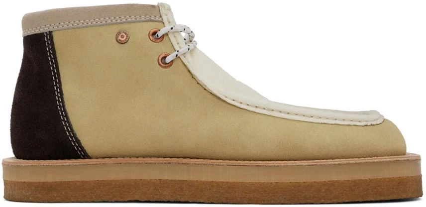 ANDERSSON BELL White & Beige Credose Desert Boots 1