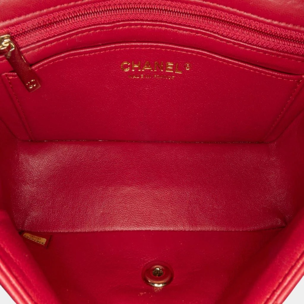 Chanel Chanel Pink Mini Rectangular Classic Lambskin Single Flap 4