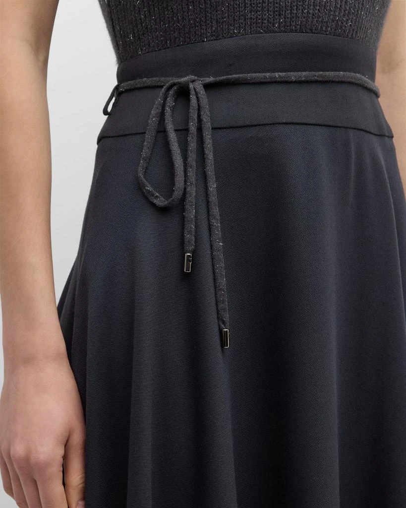 Peserico Sleeveless Mixed Media Midi Dress 6