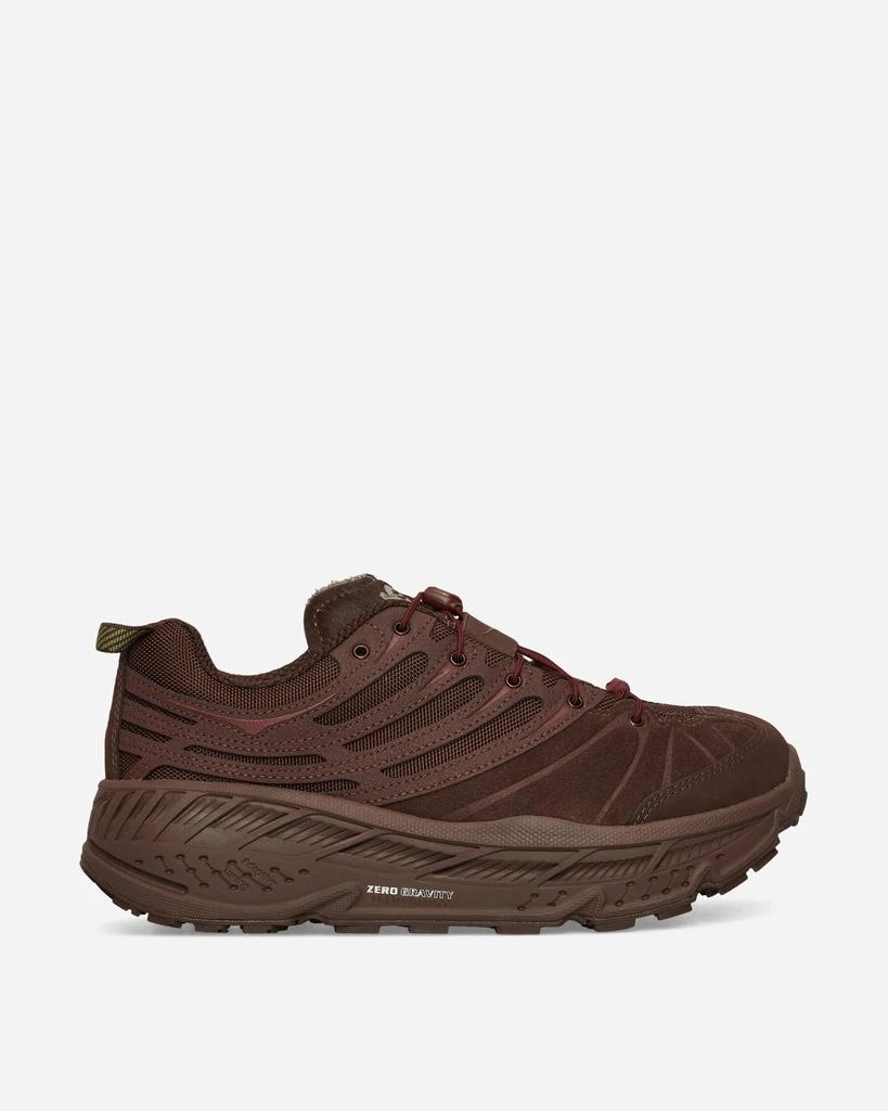 Hoka One One Elite Terrain System Stinson EVO OG Sneakers Cold Brew / Varsity Burgundy 1