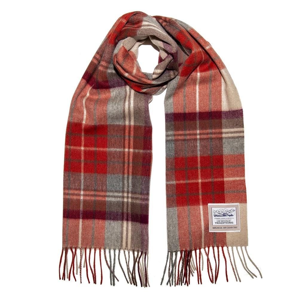 Heritage Heritage Traditions - Russet Check Brushed Wool Scarf