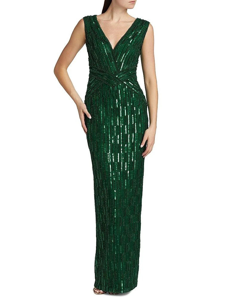 Pamella Roland Embellished Tulle Gown 3