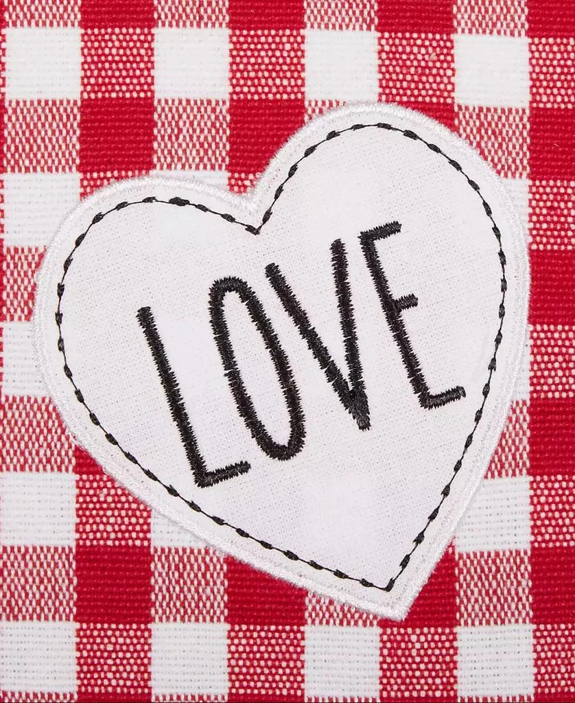 Design Imports Love XOXO Checkers Embellished Placemat, Set of 4 2
