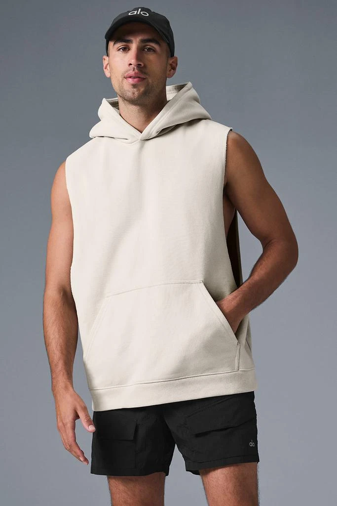 Alo Renown Sleeveless Hoodie - Bone 1