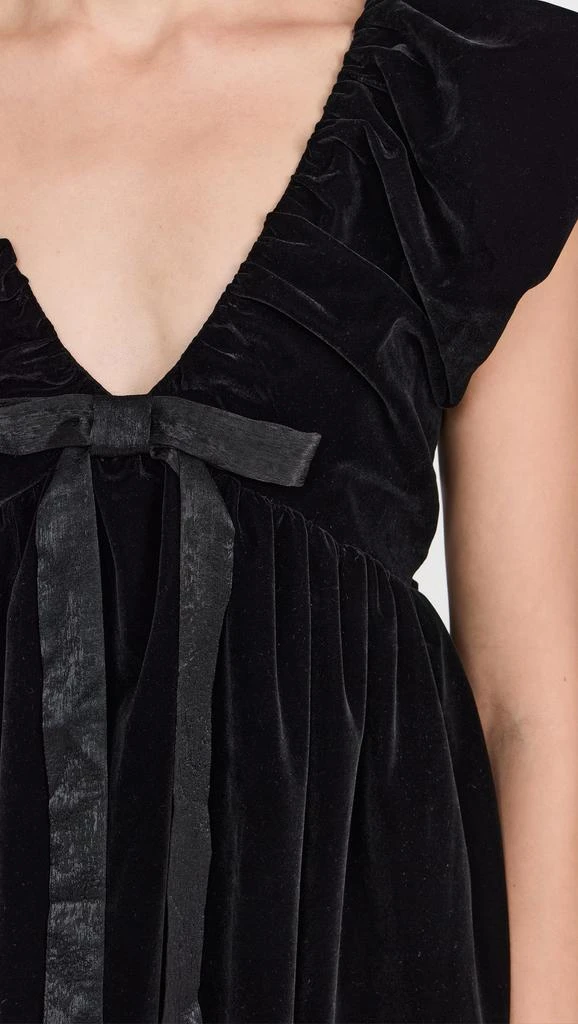 Endless Rose Velvet Satin Bow Mini Dress 5