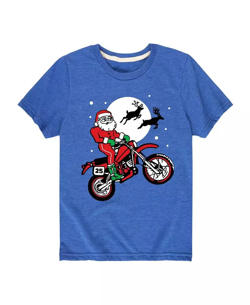 Hybrid Big Boys Santa Motorcycle Graphic Tee 1