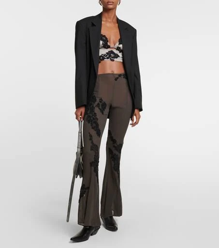 Acne Studios Lace-trimmed satin bralette 2