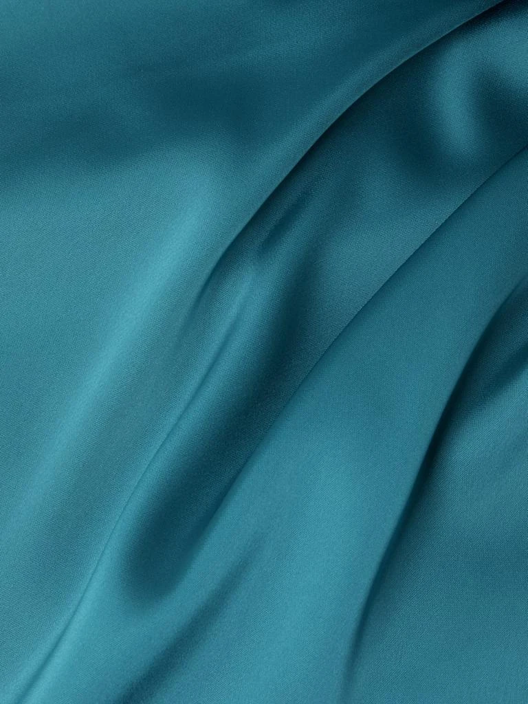 Liv Foster Satin One-Shoulder Sash Gown 6